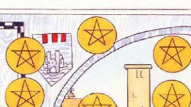 Arcana Tarot Ten of Pentacles: anyagi bőség